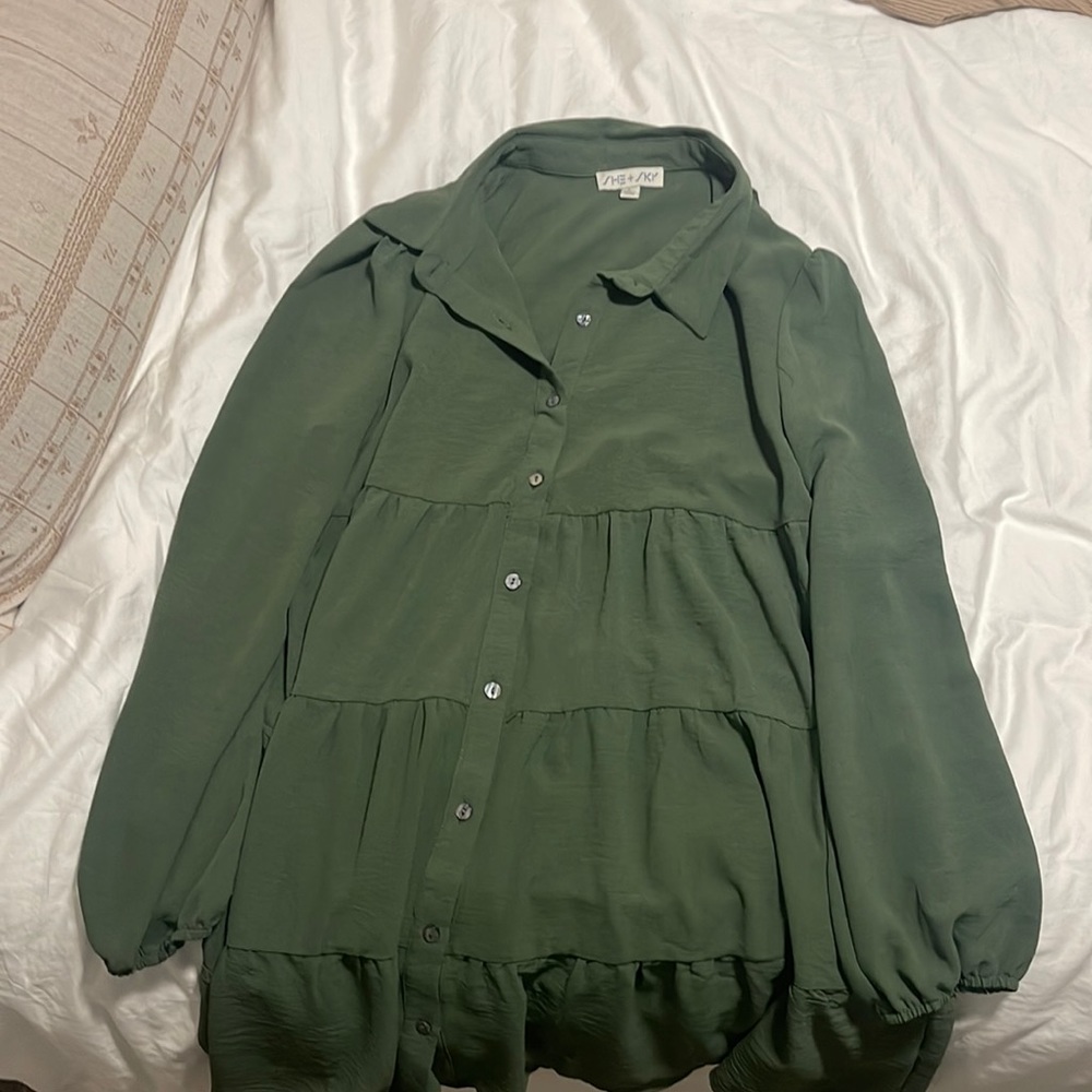 She + Sky Green Dress